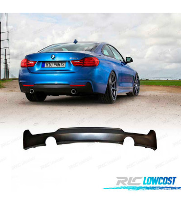 DIFFUSEUR BMW F32 F33 F36 LOOK M DOUBLE SORTIE SIMPLE