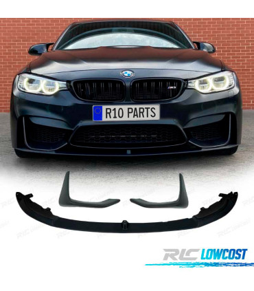 SPOILER LAME DE PARE-CHOCS AVANT BMW F80 F82 F83 11-18 + SPLITTERS NOIR MAT