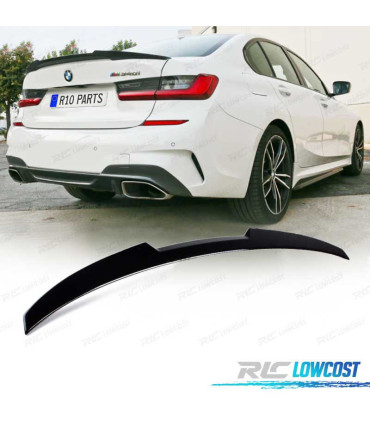 AILERON BECQUET SPOILER BMW G20 LOOK M4 NOIR BRILLANT