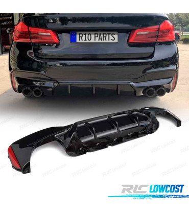 DIFFUSEUR ARRIÈRE BMW G30 G31 LOOK M5 NOIR BRILLANT