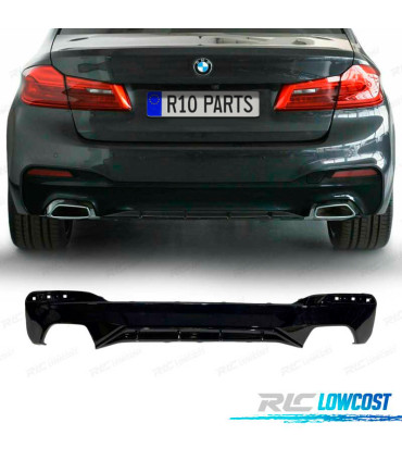DIFFUSEUR ARRIÈRE BMW G30 G31 17- LOOK M PERFORMANCE NOIR BRILLANT
