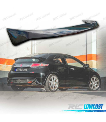 AILERON SPOILER HONDA CIVIC LOOK R 5P 06- CARBONE