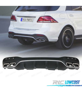 DIFFUSEUR ARRIÈRE MERCEDES W166 GLE 350 AMG LOOK GLE63 + EMBOUTS D´ÉCHAPPEMENT