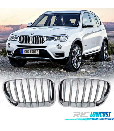 CALANDRE BMW X3 F25 LCI 14-18 LOOK M PERFORMANCE CHROMÉ