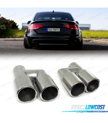 EMBOUTS D'ÉCHAPPEMENT DOUBLE AUDI A4 B8 07-15