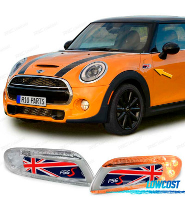 CLIGNOTANTS LATÉRAUX POUR MINI COOPER F55 F56 F57 LED UNION JACK FLAG ROUGE BLEUE