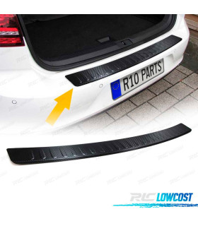 PROTECTION SEUIL COFFRE POUR VOLKSWAGEN VW PASSAT KOMBI B8 14- CARBONE