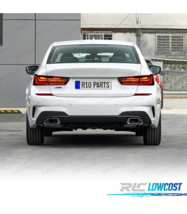 FEUX ARRIÈRE POUR BMW SÉRIE 3 G20 19-22 LIGHT BAR OLED FULL LED DYNAMIQUES ROUGE