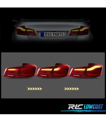 FEUX ARRIÈRE BMW F10 FULL LED DINAMIQUE LIGHT BAR OLED 10-17 ROUGE