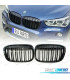 DOUBLE CALANDRE BMW X1 F48 15- LOOK M4 NOIR BRILLANT
