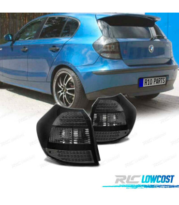 FEUX ARRIÈRE BMW SÉRIE 1 E87 04-07 LED FOND CHROMÉ FUMÉ