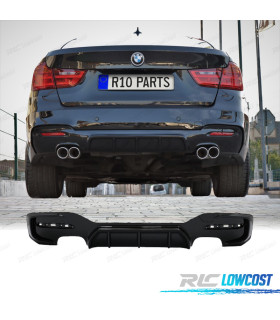 DIFFUSEUR ARRIÈRE BMW F34 GT 13-19 LOOK M PERFORMANCE NOIR BRILLANT 2 SORTIES