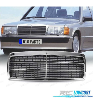 CALANDRE MERCEDES 190 W201 82-93 CHROMÉ