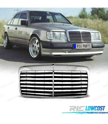 CALANDRE MERCEDES W124 85-95 CHROMÉ