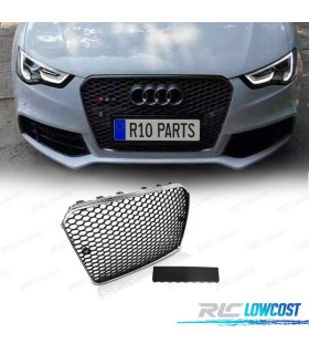 CALANDRE AUDI A5 12-16 LOOK RS5 NOIR CHROMÉ PDC