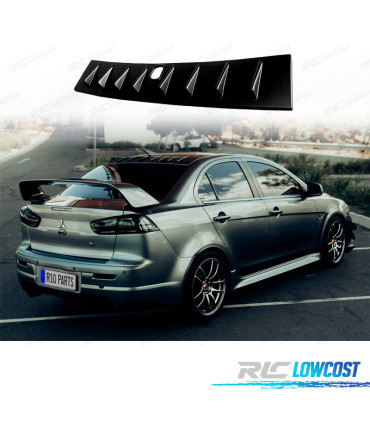 AILERON DE TOIT MITSUBISHI LANCER MK8 07-15 LOOK MR NOIR BRILLANT
