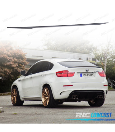 AILERON BECQUET LAME COFFRE BMW X6 E71 08-14 LOOK M PERFORMANCE NOIR BRILHANT