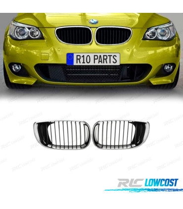 CALANDRE BMW E60 E61 03-10 NOIR CHROMÉ