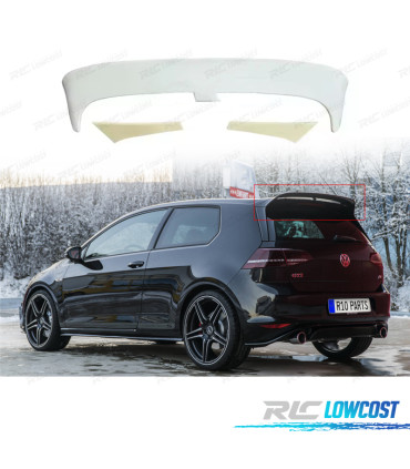 SPOILER AILERON VOLKSWAGEN VW GOLF 7 7.5 LOOK CLUBSPORT