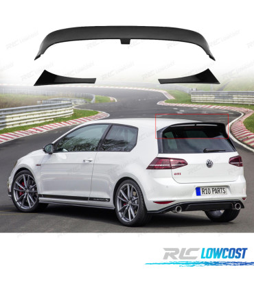 AILERON SPOILER VOLKSWAGEN VW GOLF 7 7.5 GTI R 12-20 LOOK CLUBSPORT NOIR BRILLANT