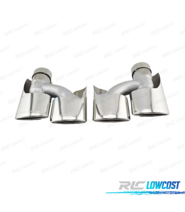 EMBOUTS D'ÉCHAPPEMENT MERCEDES ML W164 08-11 LOOK AMG CHROME