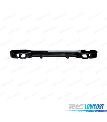 DIFFUSEUR MERCEDES CLASSE E W213 20-24 LOOK AMG NOIR BRILLANT + EMBOUTS D'ÉCHAPPEMENT
