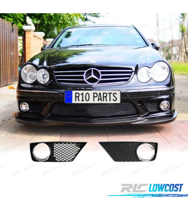 GRILLES ANTI-BROUILLARD MERCEDES CLASSE CLK W209 04-06 LOOK AMG