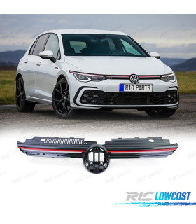 CALANDRE VOLKSWAGEN VW GOLF 8 GTI ROUGE BLANC