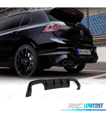DIFFUSEUR VOLKSWAGEN GOLF 8 21-23 LOOK R DOUBLE SORTIE