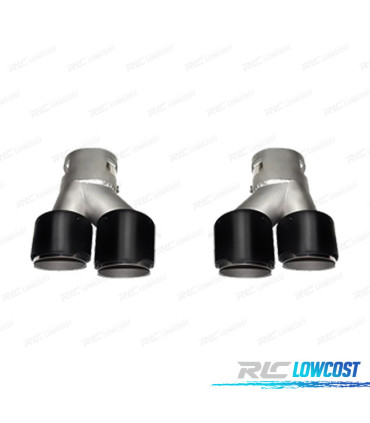 EMBOUTS D'ÉCHAPPEMENT BMW G20 20-22 LOOK M NOIR BRILLANT