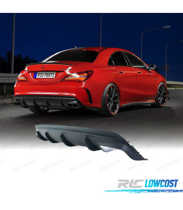 DIFFUSEUR MERCEDES CLA C117 16-19 LOOK AMG A45 NOIR MAT