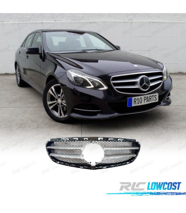 GRILLE MERCEDES CLASSE E W212 14-16 LOOK SPORT ARGENT