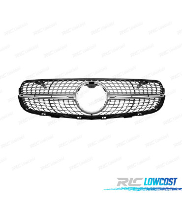 CALANDRE MERCEDES CLASSE GLC X253 C253 AMG 16-18 LOOK DIAMOND SILVER