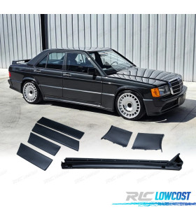 BAS DE CAISSE + MOULURES LATÉRALES MERCEDES 190 W201 83-87 LOOK EVO 1 AMG