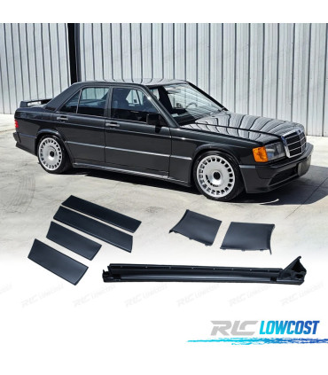 BAS DE CAISSE + MOULURES LATÉRALES MERCEDES 190 W201 83-87 LOOK EVO 1 AMG