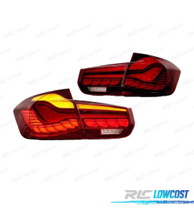 FEUX ARRIÈRE BMW F30 LIGHT BAR OLED FULL LED ROUGE