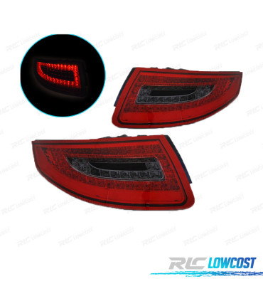 FEUX ARRIÈRE PORSCHE 911 997 04-08 LED ROUGE FUMÉ