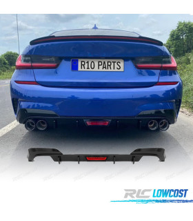 DIFFUSEUR BMW G20 19-22 LOOK M PERFORMANCE NOIR BRILLANT + FEU DE FREIN