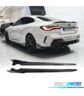 RAJOUTS BAS DE CAISSE BMW G22 20- LOOK M NOIR BRILLANT