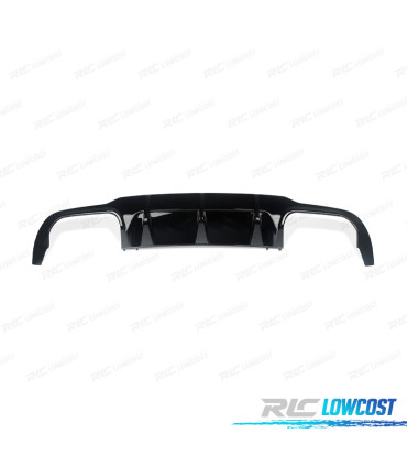 DIFFUSEUR MERCEDES W204 07-14 LOOK C63 AMG NOIR BRILLANT