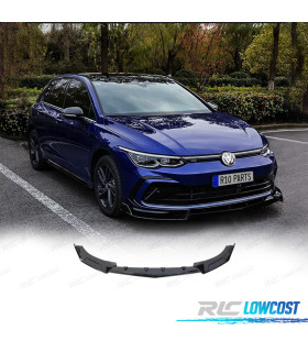 SPOILER LAME DE PARE-CHOCS AVANT VOLKSWAGEN VW GOLF 8 R 20- NOIR BRILLANT