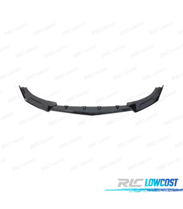 SPOILER LAME DE PARE-CHOCS AVANT VOLKSWAGEN VW GOLF 8 R NOIR BRILLANT