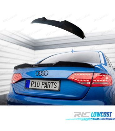 AILERON SPOILER AUDI A4 B8 11-15 NOIR BRILLANT