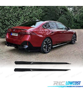 RAJOUTS BAS DE CAISSE BMW G60 24- LOOK M PERFORMANCE NOIR BRILLANT