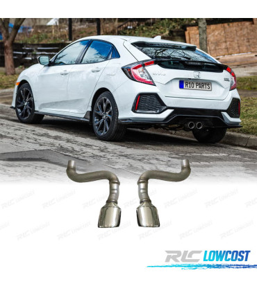 EMBOUTS D'ÉCHAPPEMENTS HONDA CIVIC 16-20 LOOK RR TYPE