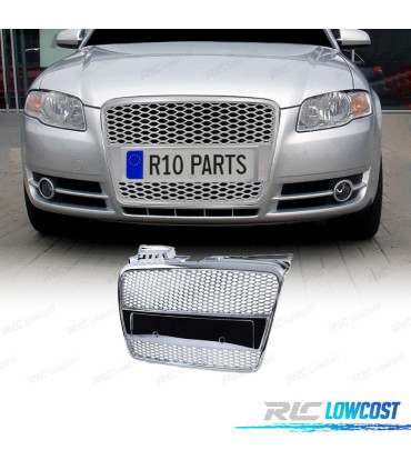 CALANDRE AUDI A4 B7 04-09 LOOK S LINE CHROMÉ