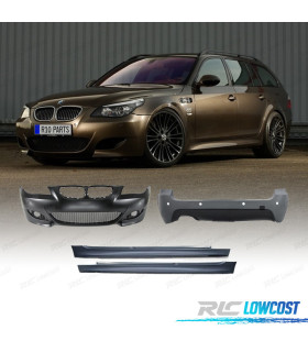KIT CARROSSERIE BMW E61 TOURING 03-07 PDC + LAVE PHARES LOOK M5