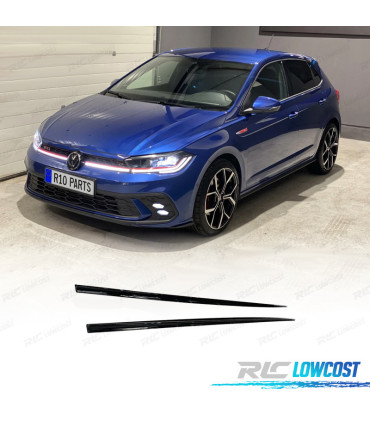 RAJOUTS DES BAS DE CAISSE VOLKSWAGEN VW POLO 21- NOIR BRILLANT