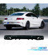 DIFFUSEUR ARRIÈRE MERCEDES CLASSE C C205 COUPÉ 14-18 AMG PDC + EMBOUTS D'ÉCHAPPEMENT CHROMÉS