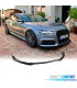 SPOILER LAME FRONTAL AUDI A6 C7 15-18 LOOK S-LINE NOIR BRILLANT
